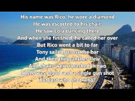 copacabana lyrics